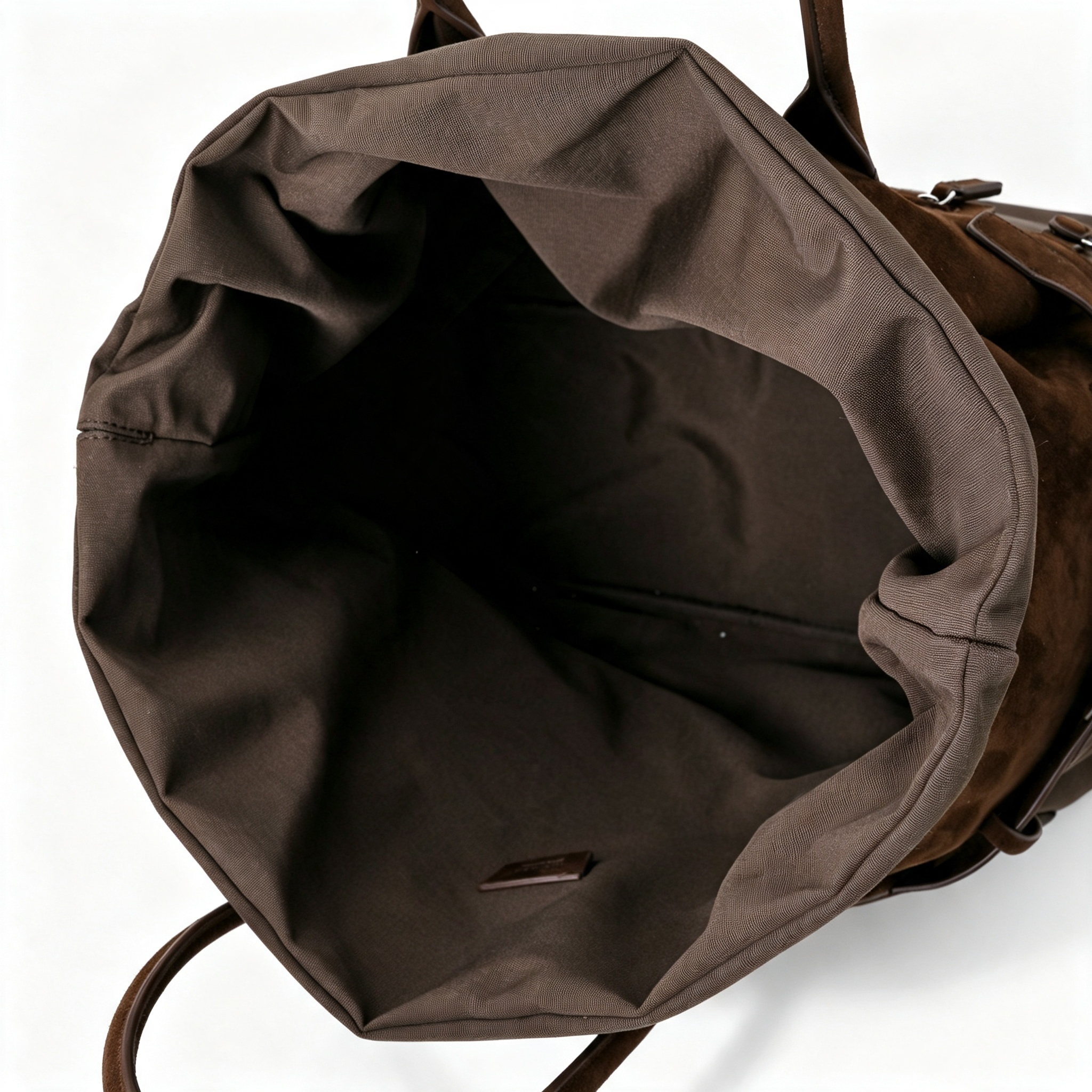 The Row Margaux 17 Inside Out Tote – Nylon & Suede Leather Large Capacity Handbag,