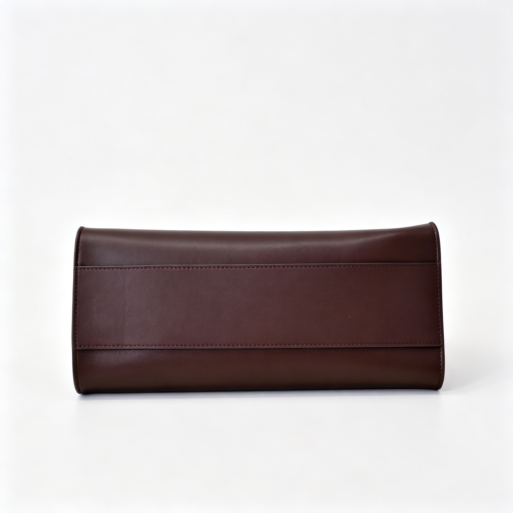 The Row Peggy Clutch Bag | Masoni Bridle Leather Shoulder Bag | Dark Chocolate Detachable Strap Crossbody