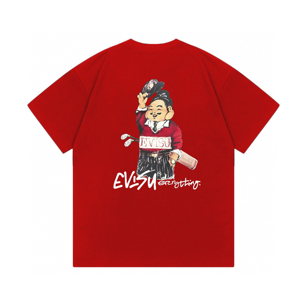 EVISU Golf-Themed Printed Short-Sleeve T-Shirt