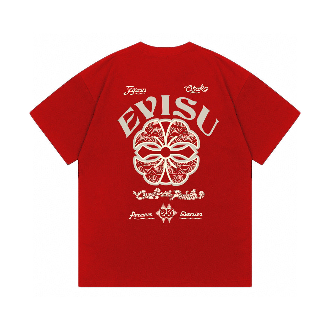EVISU "Home Flower" Print T-Shirt
