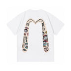 EVISU Daruma "Big M" Print Short-Sleeve T-Shirt