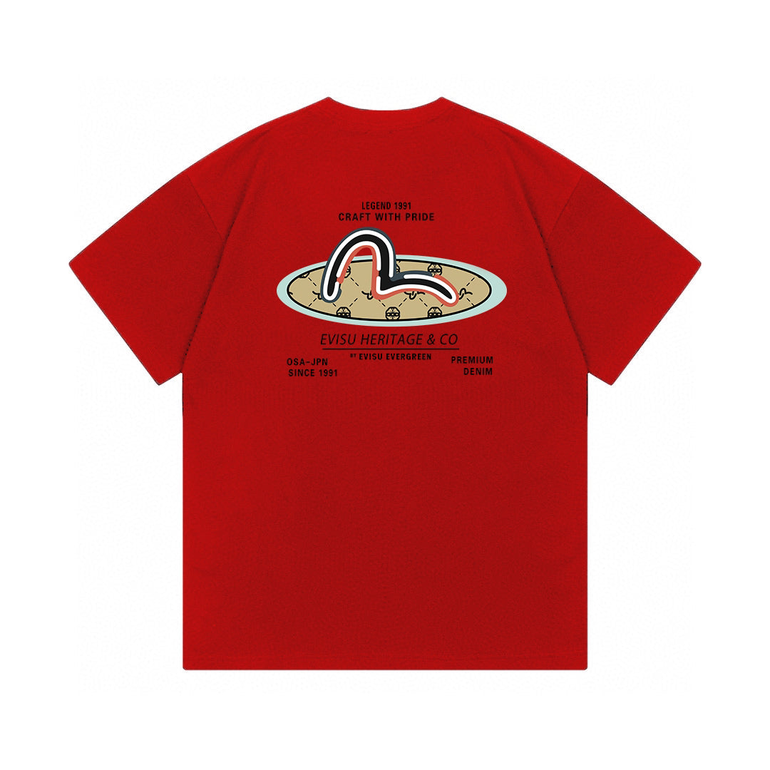 The EVISU Heritage & Co. series classic T-shirt is...