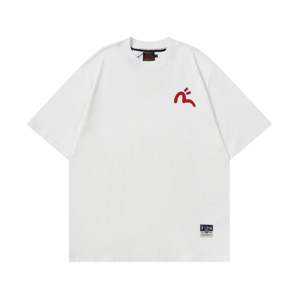 EVISU "Daruma Big M" Print Short-Sleeve T-Shirt