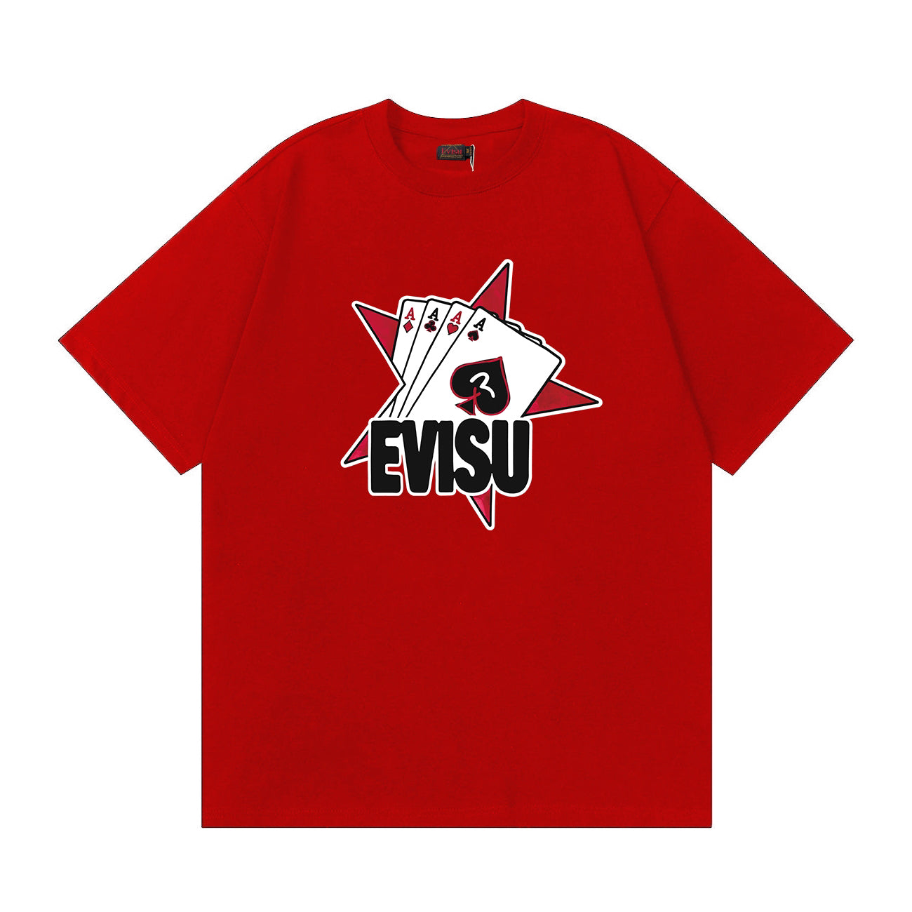 EVISU “Born Winner” Capsule Collection: Playing Card Ace Print T-Shirt