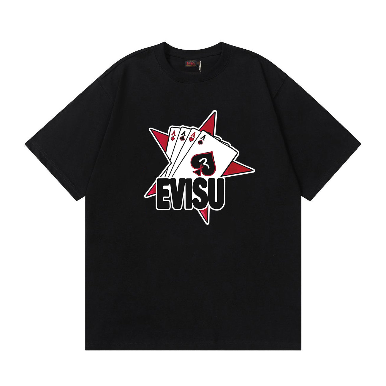 EVISU “Born Winner” Capsule Collection: Playing Card Ace Print T-Shirt