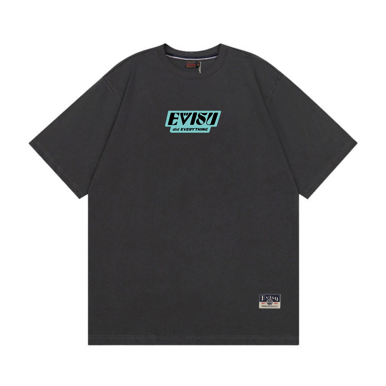 EVISU Daruma "Big M" Print Short-Sleeve T-Shirt