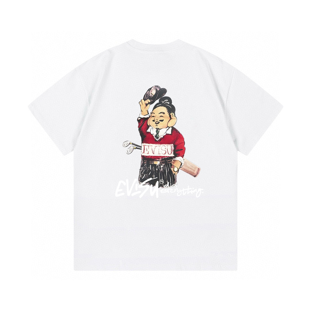 EVISU Golf-Themed Printed Short-Sleeve T-Shirt