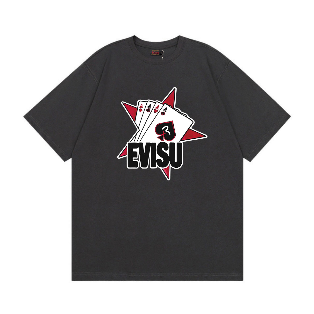 EVISU “Born Winner” Capsule Collection: Playing Card Ace Print T-Shirt