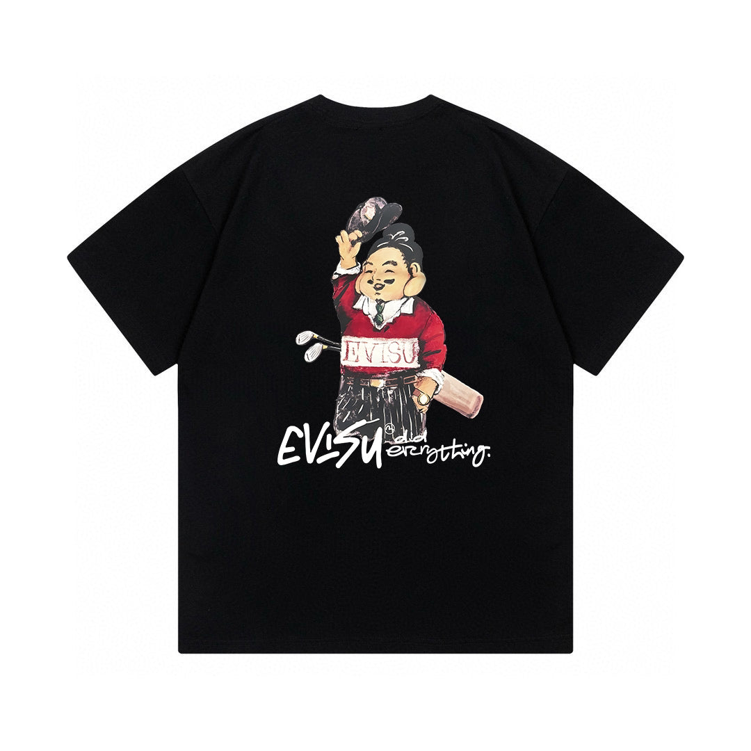 EVISU Golf-Themed Printed Short-Sleeve T-Shirt