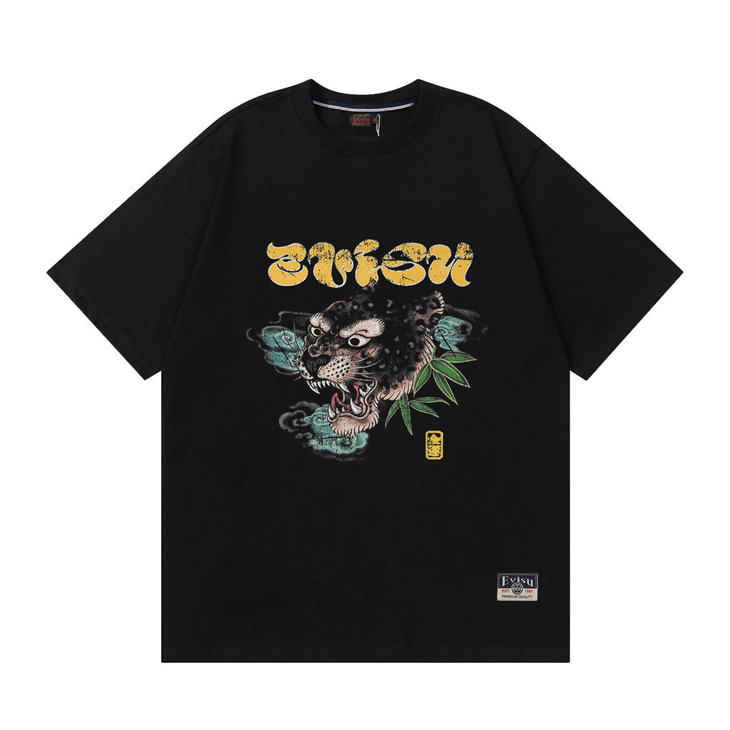 EVISU "Leopard Head" Series T-shirts