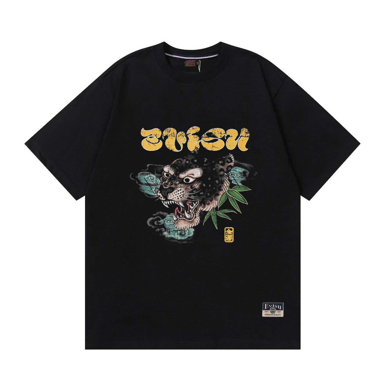 EVISU "Leopard Head" Series T-shirts