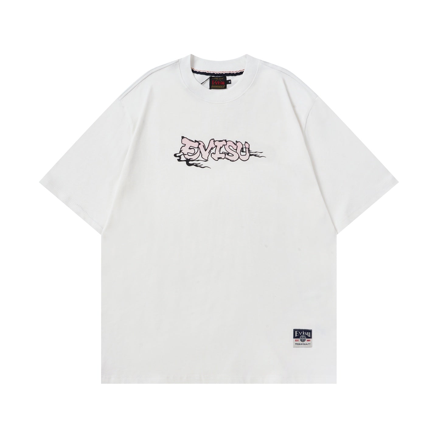 EVISU "Daruma Big M" Print Short-Sleeve T-Shirt