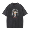 EVISU Vintage Washed & Distressed Short-Sleeve T-Shirt