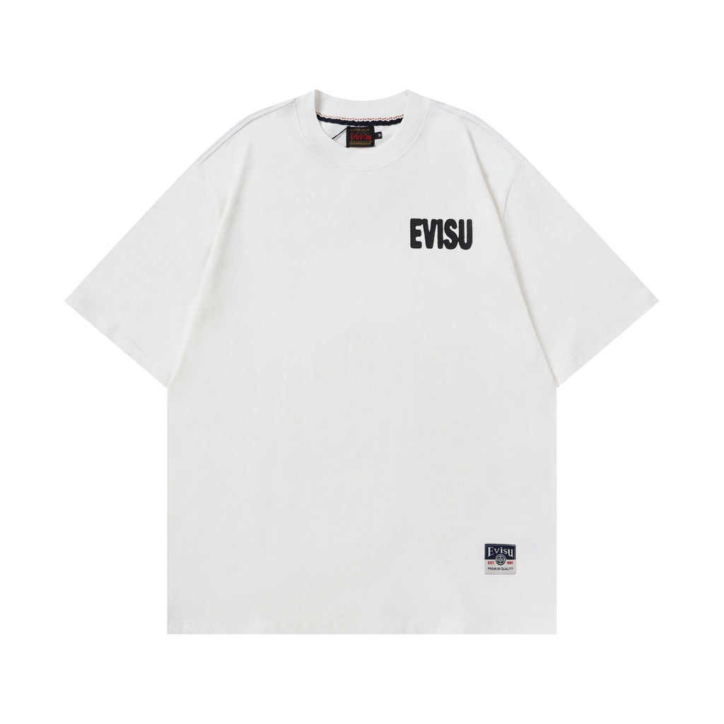 EVISU Daruma "Big M" Print Short-Sleeve T-Shirt