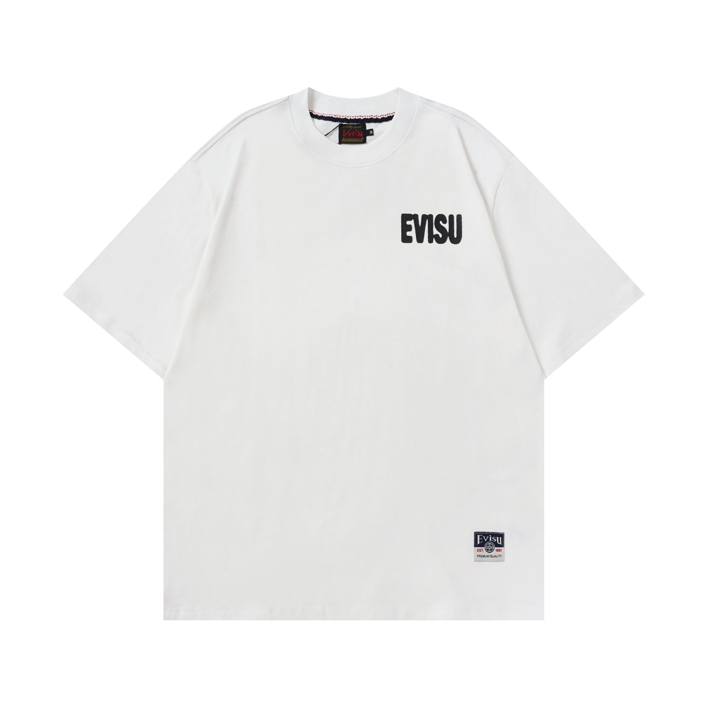 EVISU Daruma "Big M" Print Short-Sleeve T-Shirt