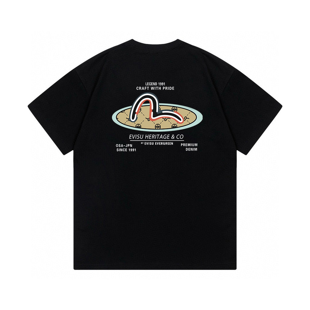 The EVISU Heritage & Co. series classic T-shirt is...