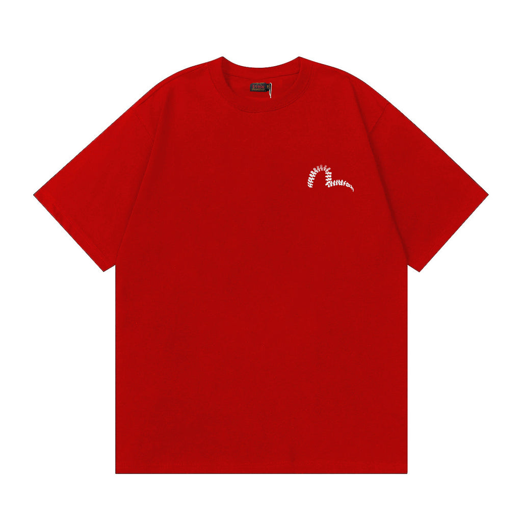 EVISU "Skull Seagull" Series Short-Sleeve T-Shirt