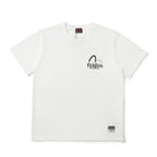 EVISU KURO Series White Crew-Neck Short-Sleeve T-Shirt