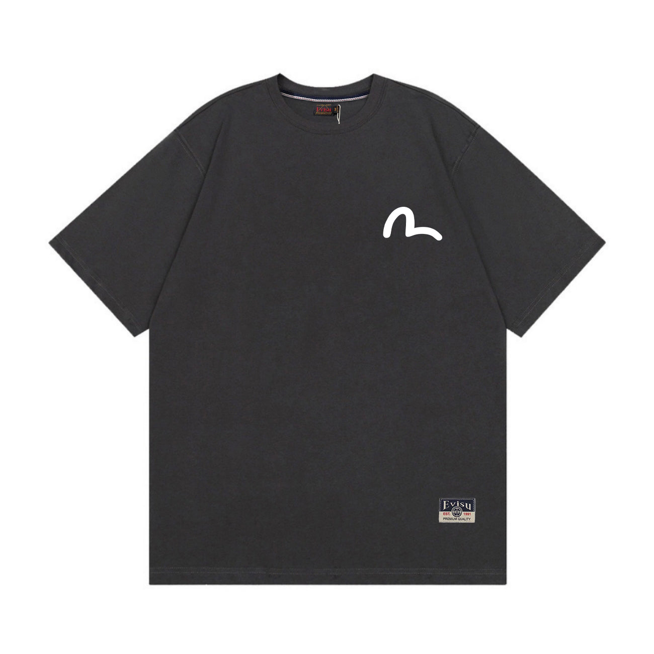 EVISU "Baize" Mythical Beast Print Short-Sleeve T-Shirt