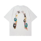 EVISU "Daruma Big M" Print Short-Sleeve T-Shirt