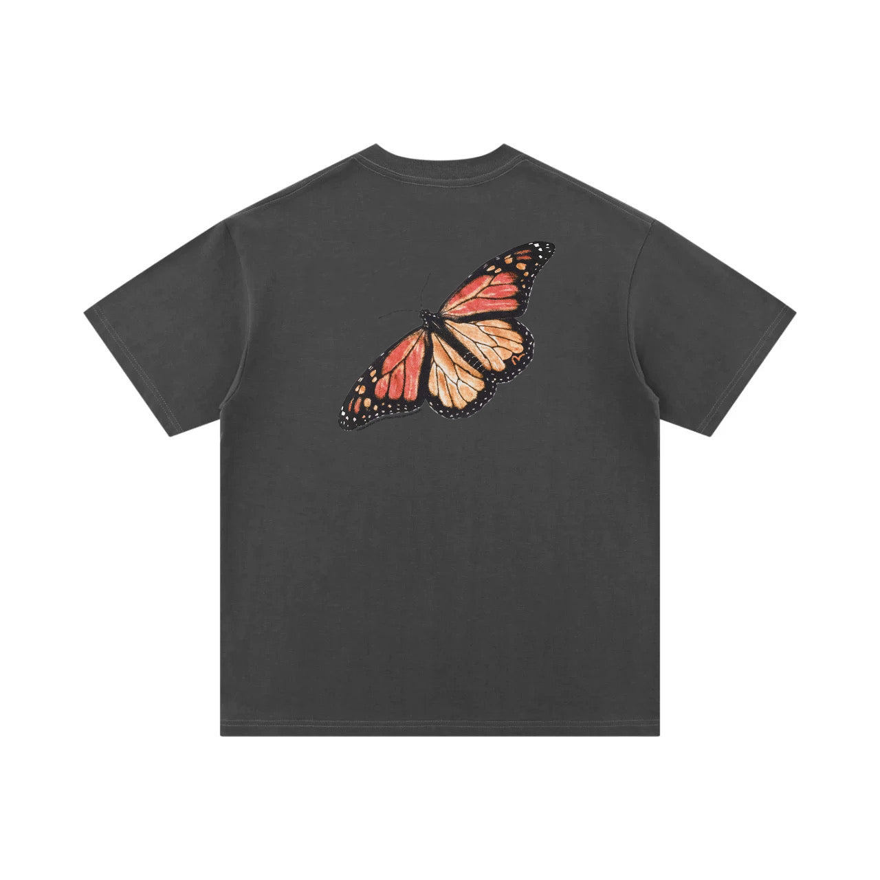 EVISU Vintage Monarch Butterfly Print Short-Sleeve T-Shirt