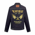EVISU Gold Dragon Embroidered Denim Jacket