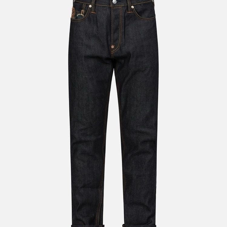 EVISU Multi-Pocket Jeans with Heavyweight Embroidery