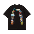 EVISU Daruma "Big M" Print Short-Sleeve T-Shirt