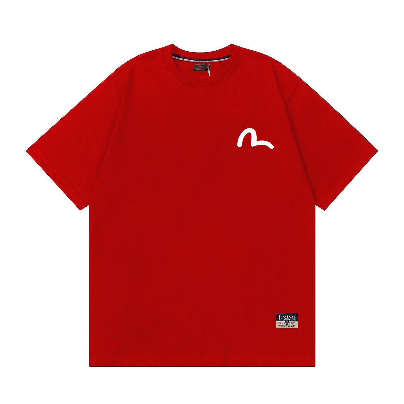 EVISU "Baize" Mythical Beast Print Short-Sleeve T-Shirt