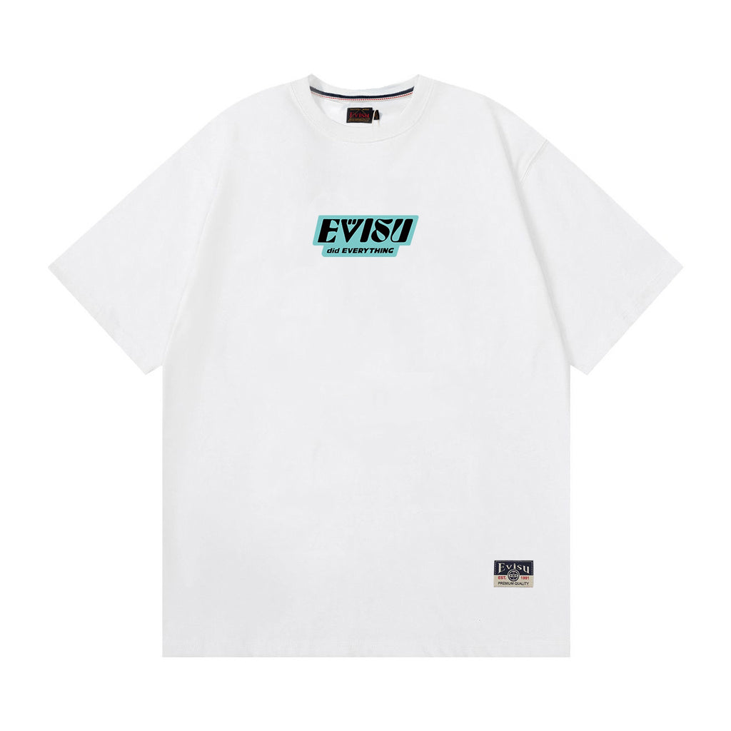 EVISU Daruma "Big M" Print Short-Sleeve T-Shirt