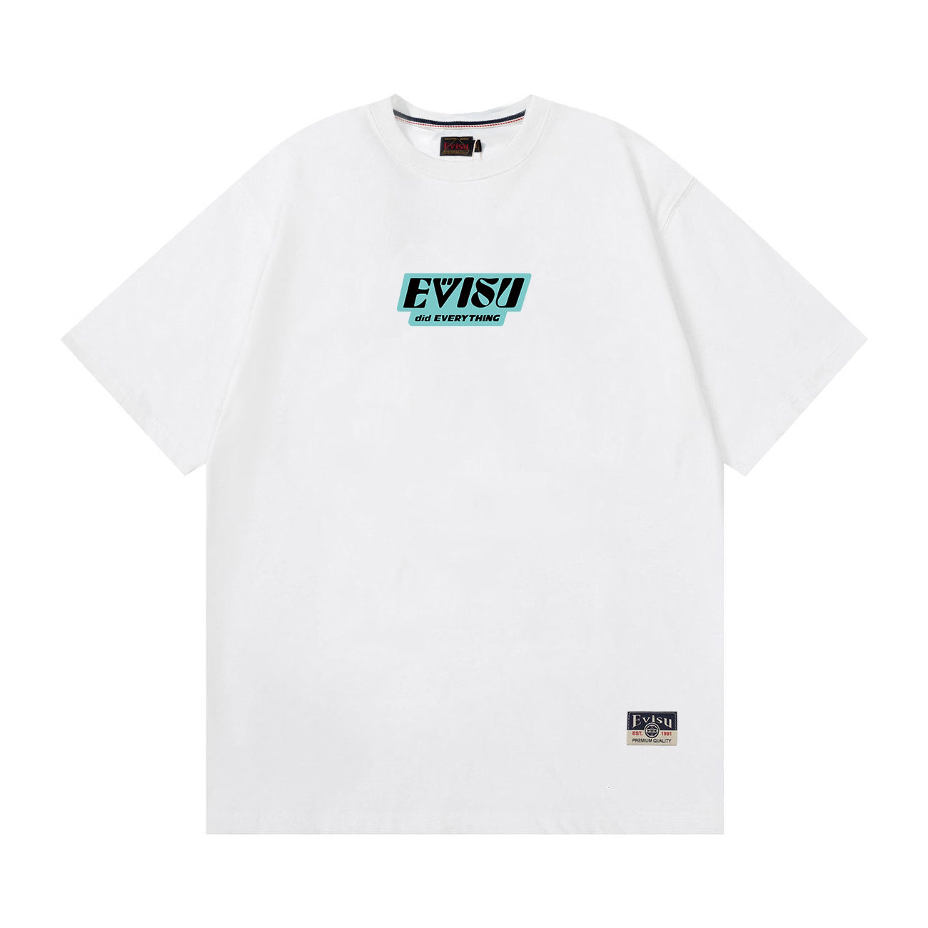 EVISU Daruma "Big M" Print Short-Sleeve T-Shirt