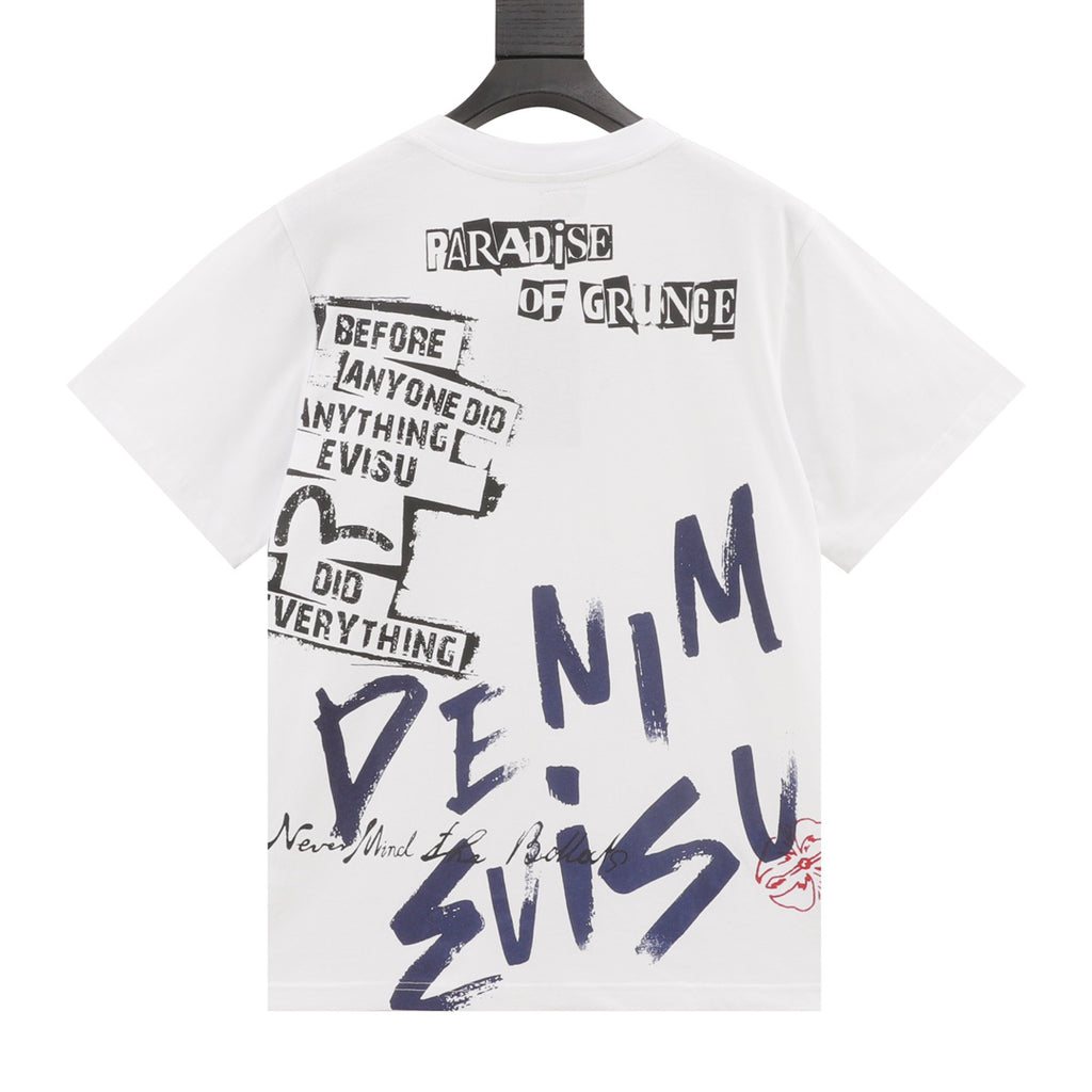 EVISU brand "Graffiti Big M" T-shirt is