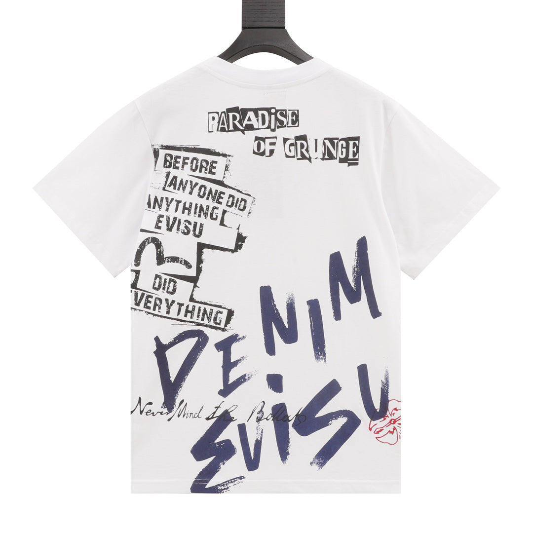 EVISU brand "Graffiti Big M" T-shirt is