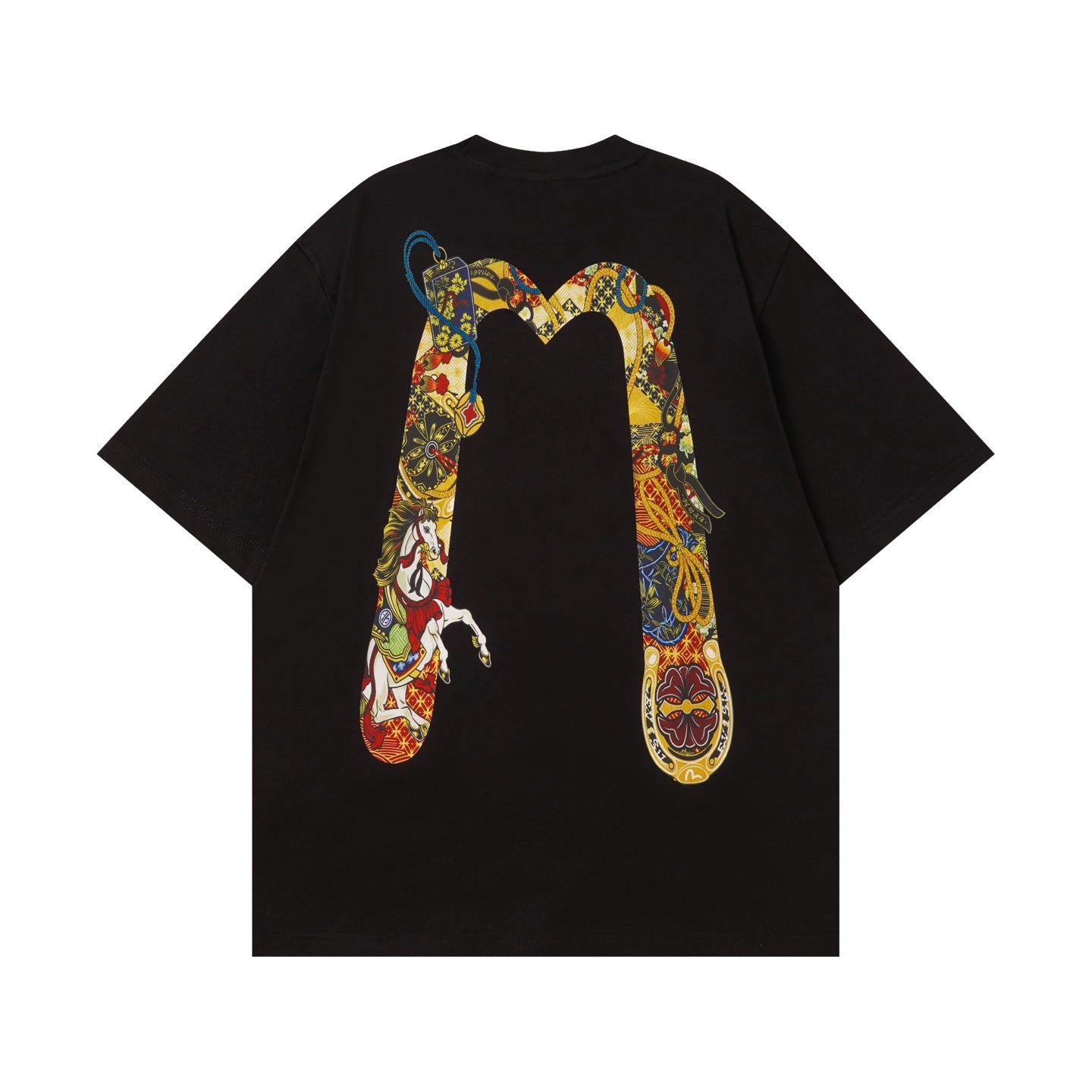 EVISU Year of the Horse Limited Edition Short-Sleeve T-Shirt with Large "M" Print