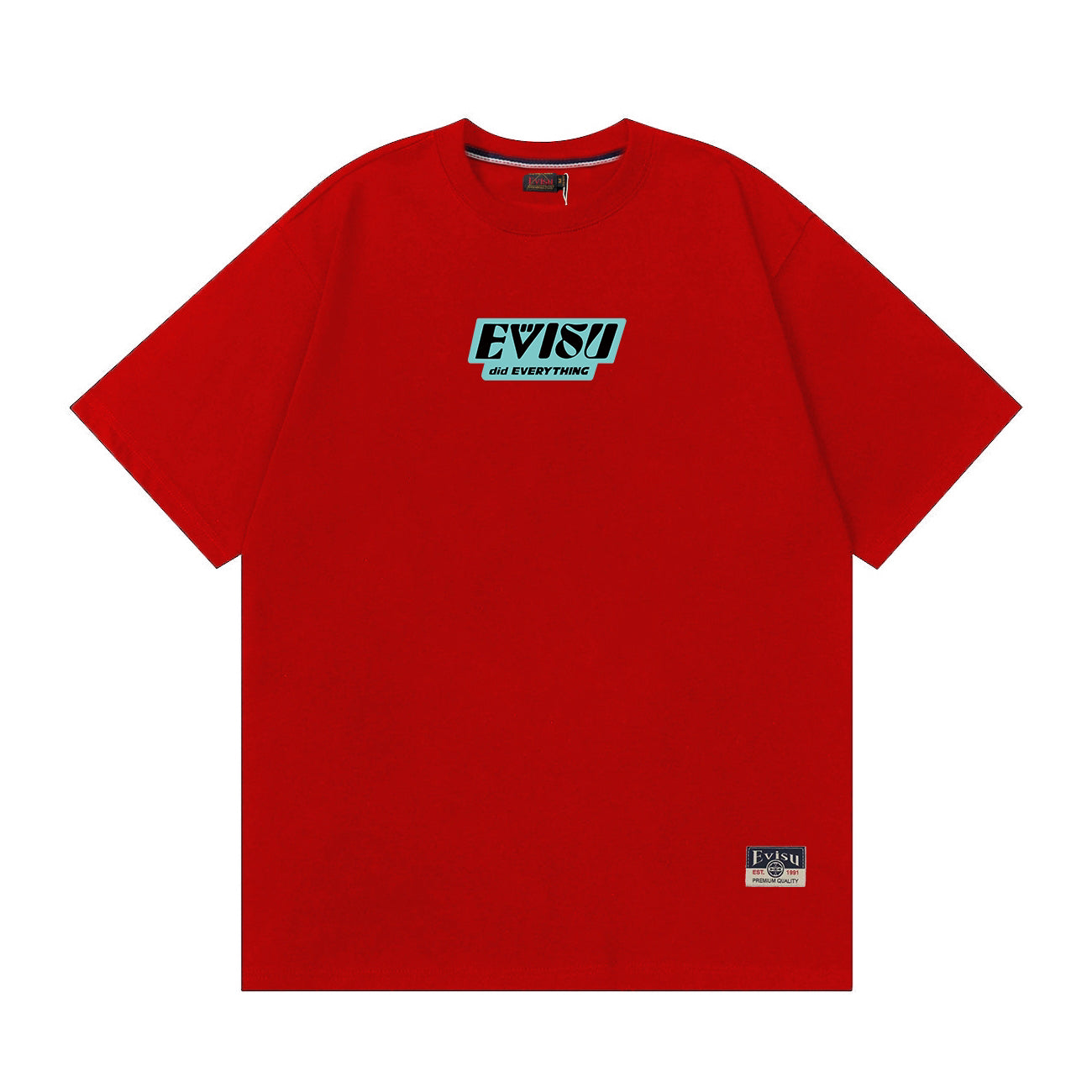 EVISU Daruma "Big M" Print Short-Sleeve T-Shirt