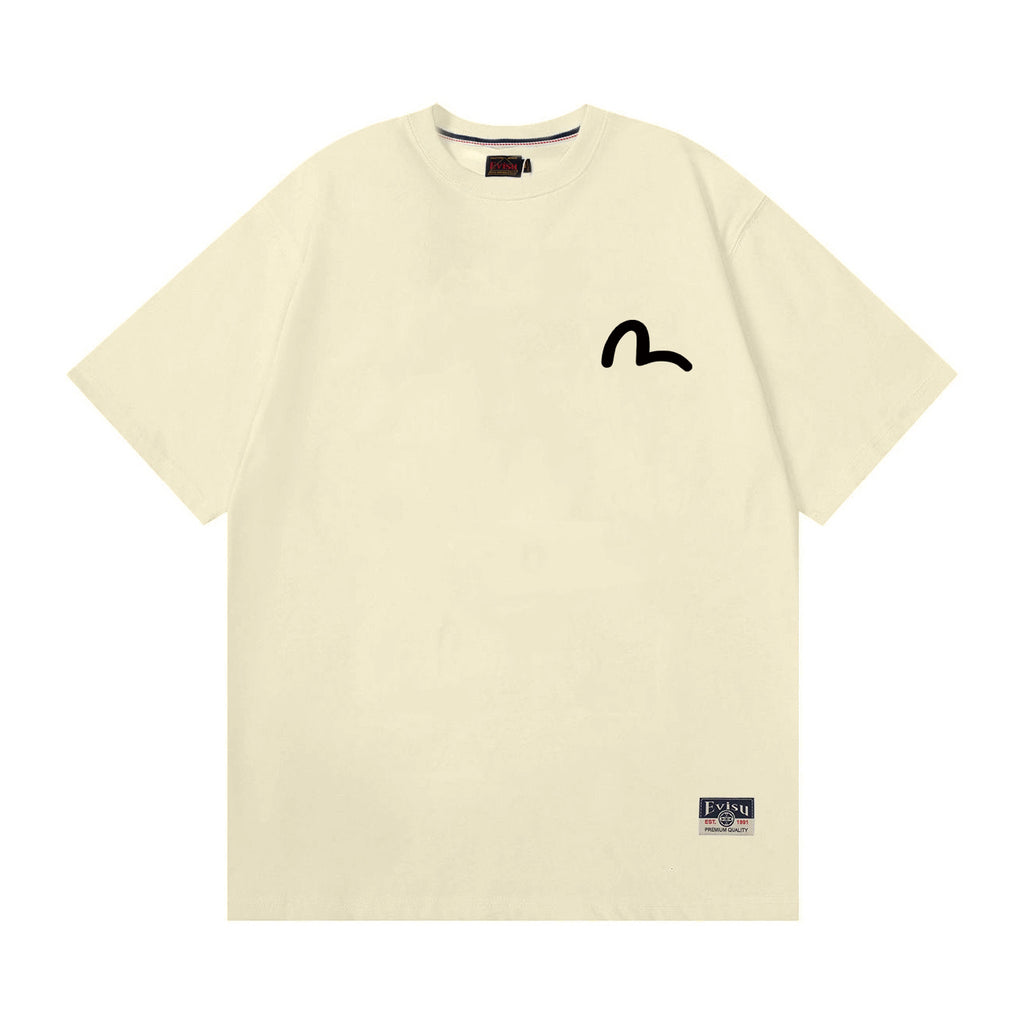 EVISU "Baize" Mythical Beast Print Short-Sleeve T-Shirt