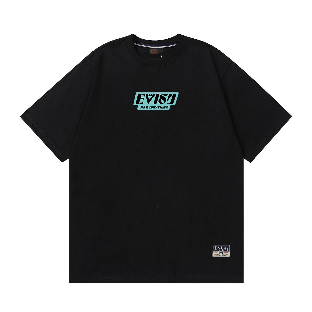 EVISU Daruma "Big M" Print Short-Sleeve T-Shirt