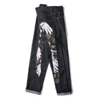 Evisu Men's "Wings" Embroidered Jeans – Raw Denim Japanese Streetwear