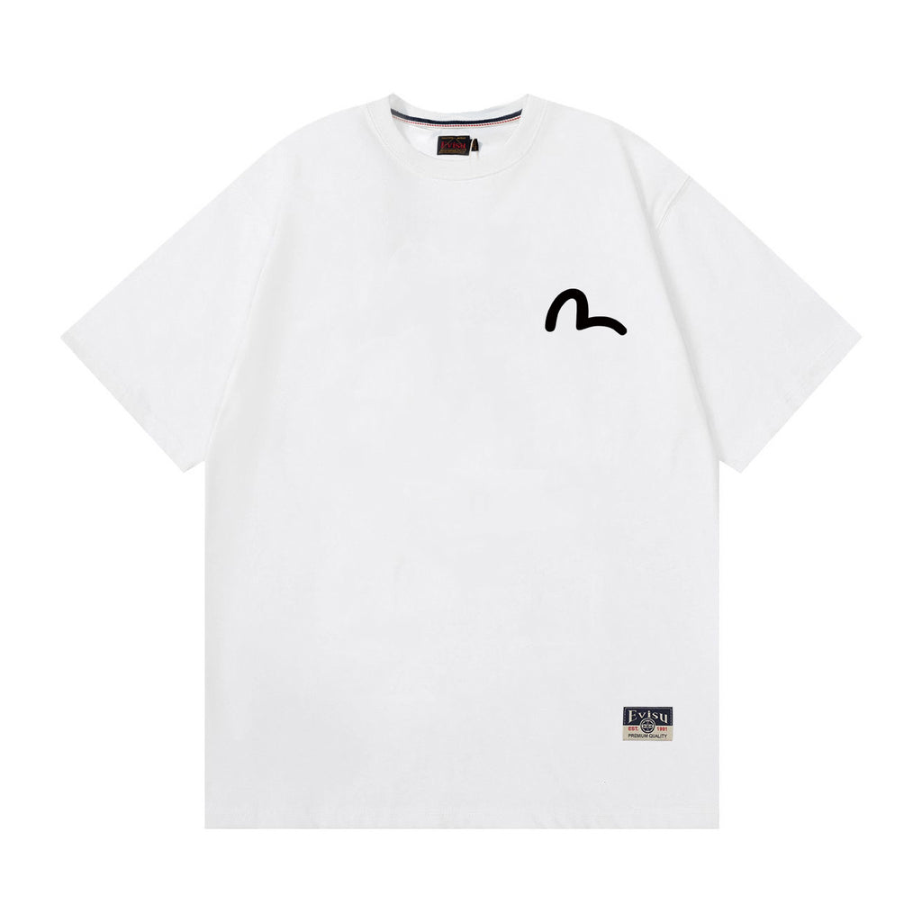 EVISU "Baize" Mythical Beast Print Short-Sleeve T-Shirt