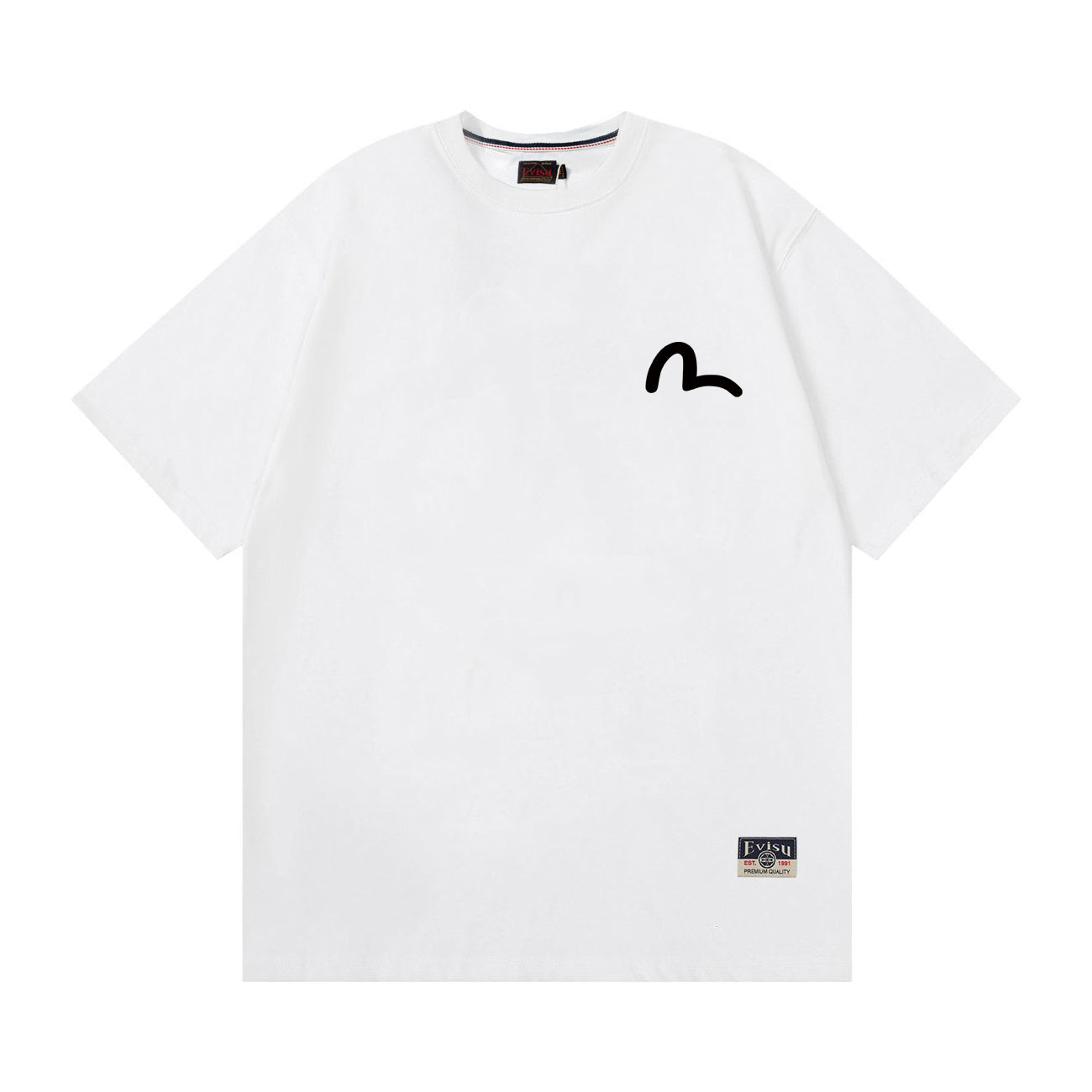 EVISU "Baize" Mythical Beast Print Short-Sleeve T-Shirt