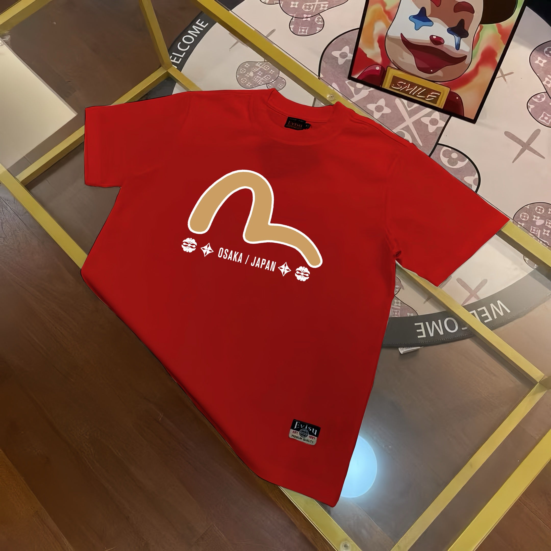 EVISU "Flying Serpent and Dragon" Series T-Shirts