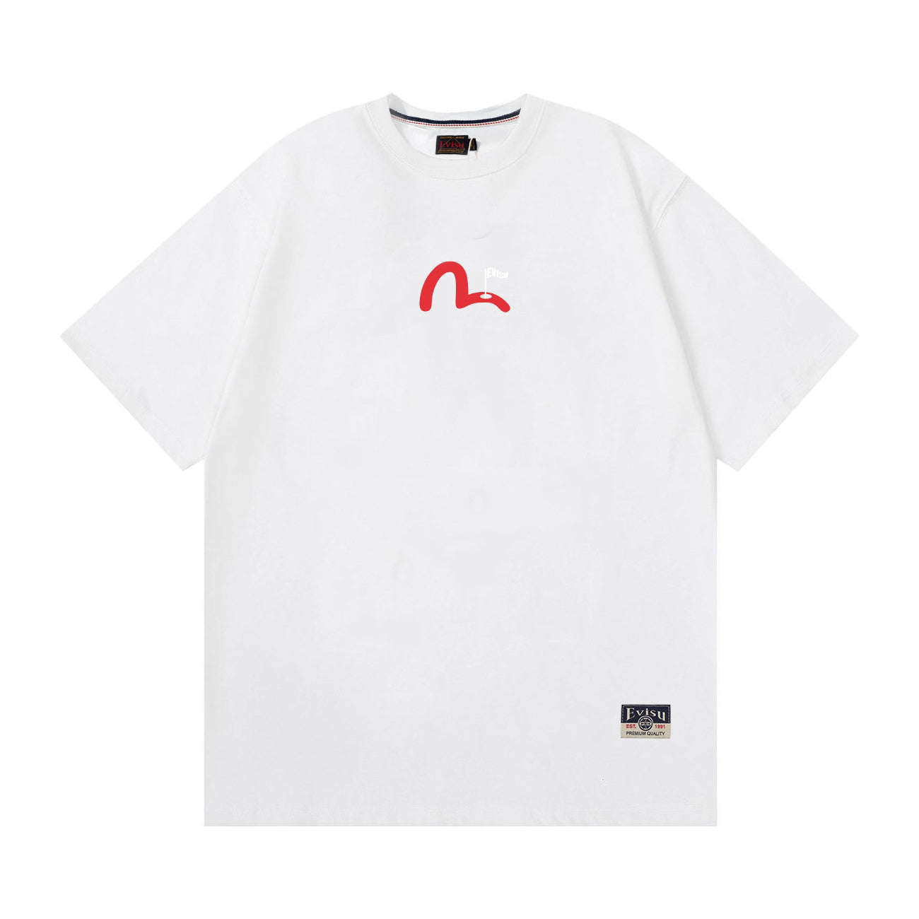 EVISU Golf-Themed Printed Short-Sleeve T-Shirt