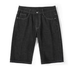 EVISU Denim Shorts featuring Daruma Print and Embroidered "Big M"