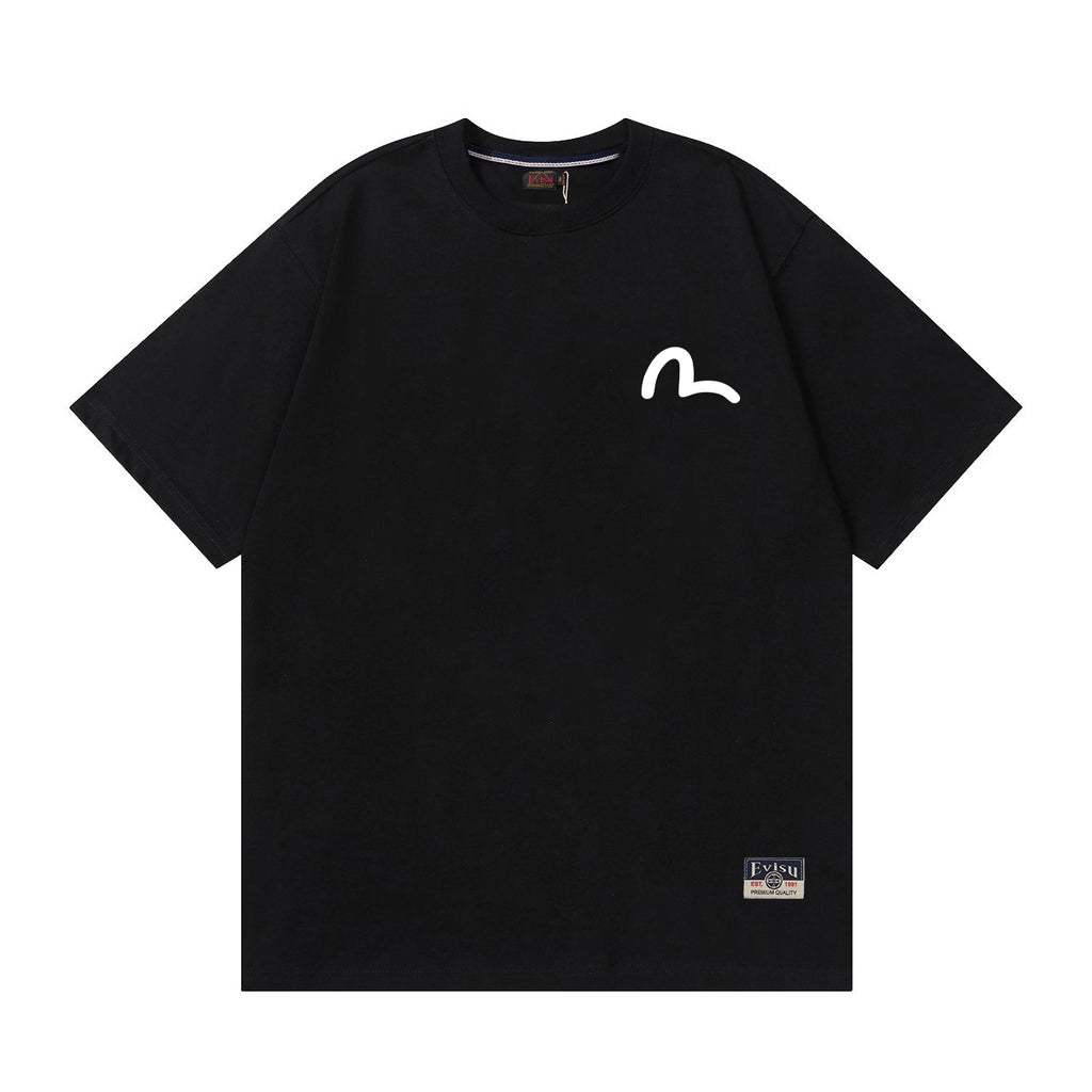 EVISU "Baize" Mythical Beast Print Short-Sleeve T-Shirt