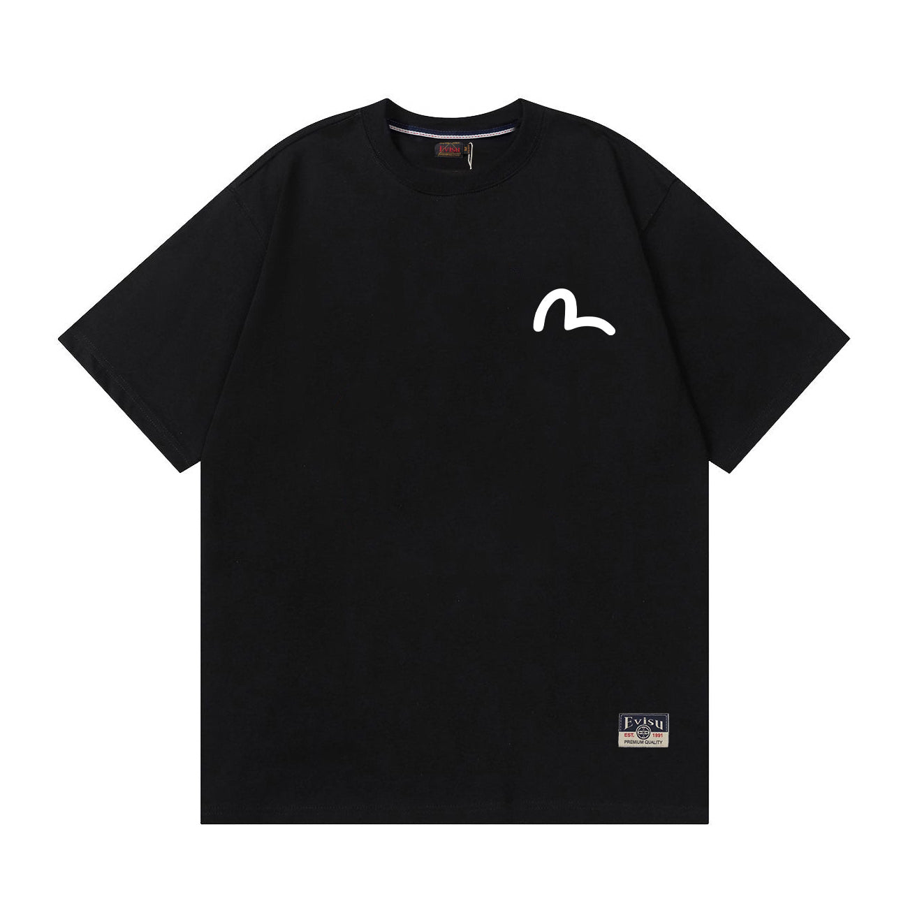 EVISU "Baize" Mythical Beast Print Short-Sleeve T-Shirt