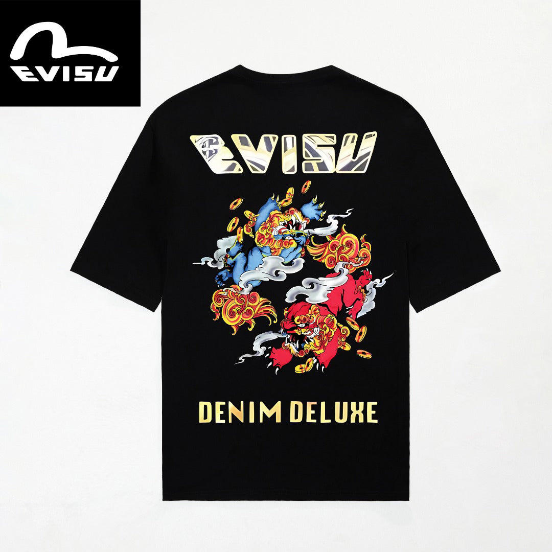 EVISU "Double Qilin" Series T-shirts