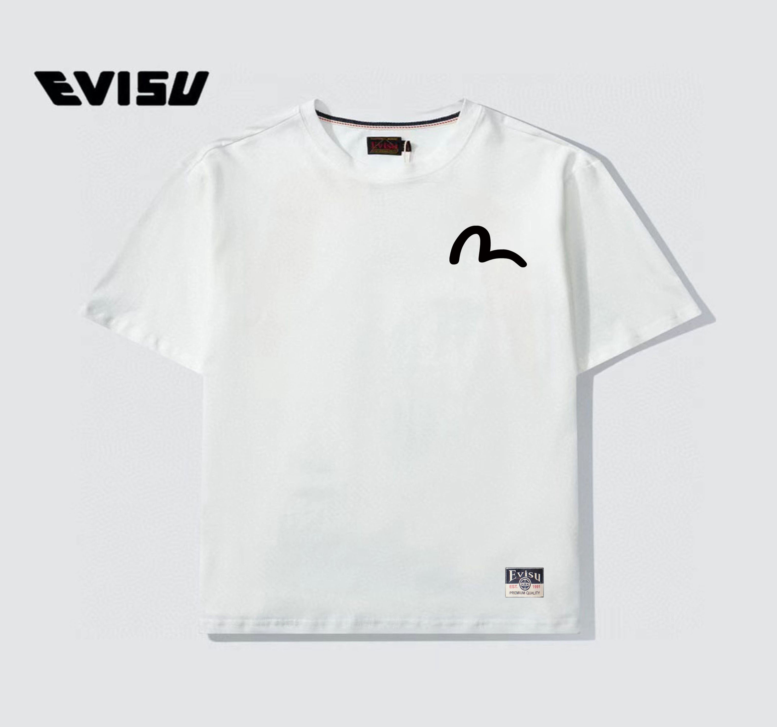 EVISU "Koi Leaping Over the Dragon Gate" Printed Short-Sleeve T-Shirt