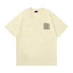 EVISU Short-Sleeve T-Shirt with Triangular God of Fortune Print