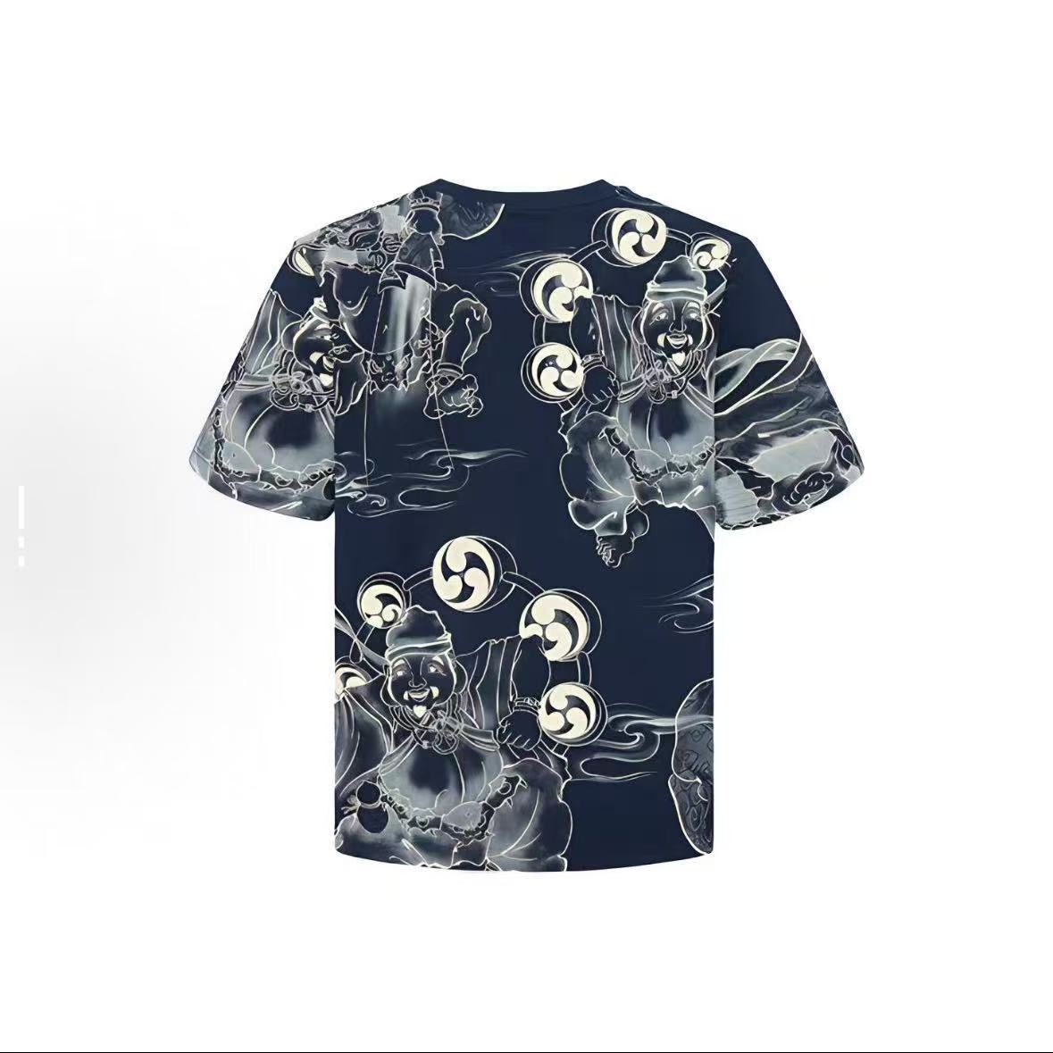 EVISU "All-Over Thunder God" Series T-Shirts