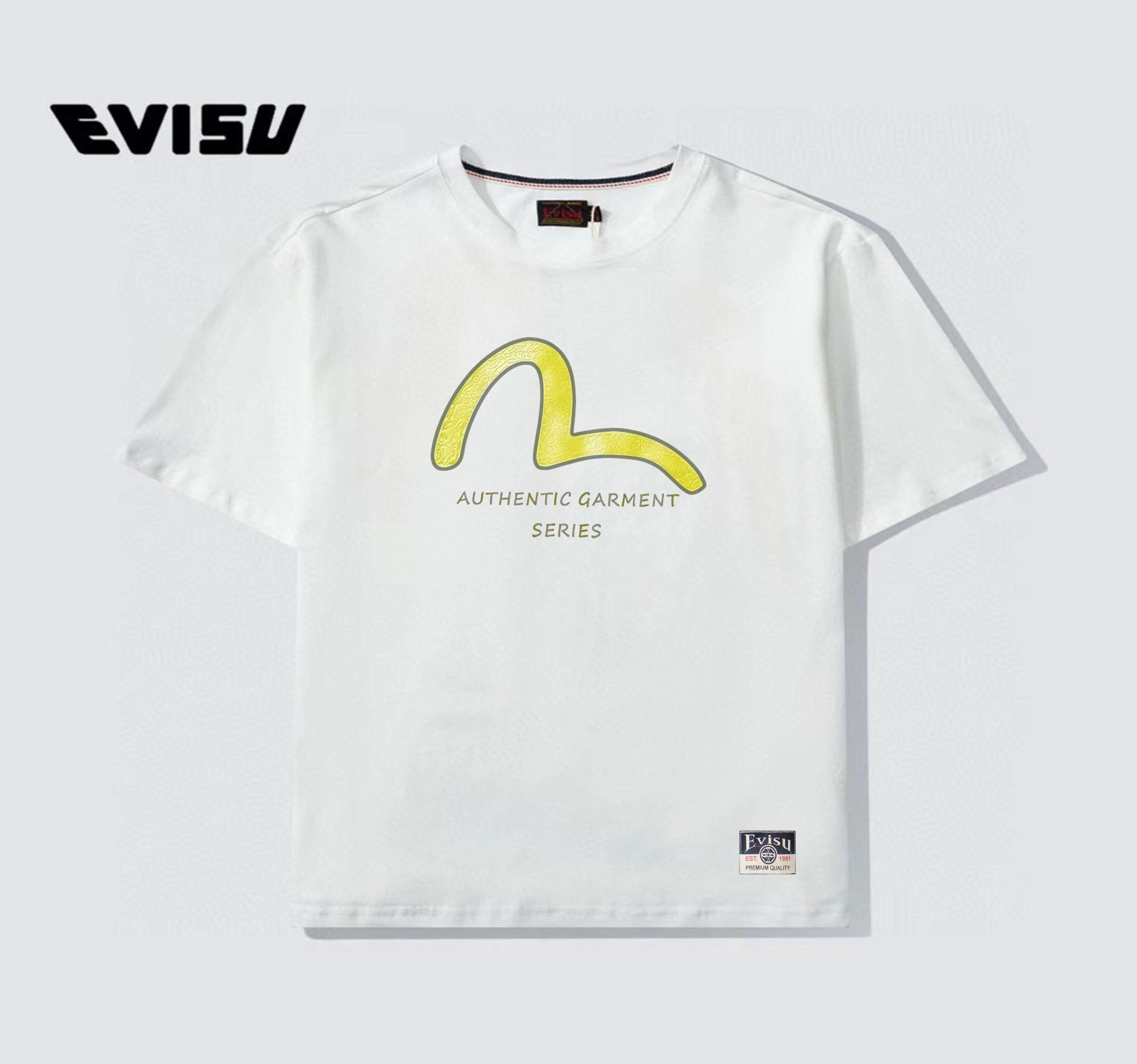 EVISU "Koi Leaping Over the Waves" Print Short-Sleeve T-Shirt is